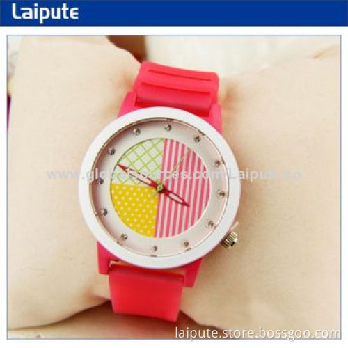 China Manufacturer New Product Colorful Interchangeable Silicone Watch